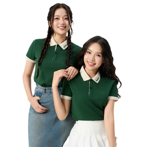 Polo de talla grande para hombre, cuello en contraste, 70% mezcla de algodón, transpirable, uso diario, envío rápido, estampado personalizado - Product Image 1