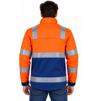 Jaket Keselamatan Visibilitas Tinggi Khusus untuk Pekerja Bersertifikasi CE Desain Rompi Reflektif Poliester Berkualitas Tinggi dengan Ritsleting