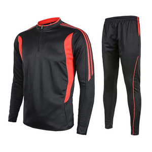 Chándales de hombre con cremallera de alta calidad y cómodos, chándal de poliéster para entrenamiento, conjunto deportivo de poliéster para correr. - Product Image 6
