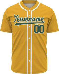 Sublimated Printed Button Short Sleeve Baseball Jersey Sets Men Breathable 100% Polyester Quick Dry Uniform - Product Image 4