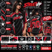 Maillot de football américain unisexe à manches longues, crop top sportif avec numéro, en maille, style Y2K années 90, col en V, imprimé graphique, streetwear