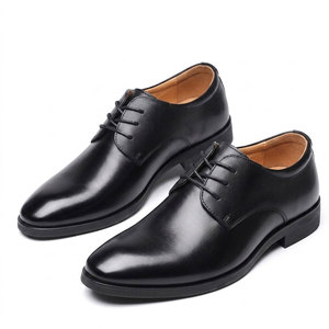 Chaussures en cuir sur mesure pour hommes, chaussures classiques à lacets, semelle durable, coutures fines, pour occasions professionnelles - Product Image 1