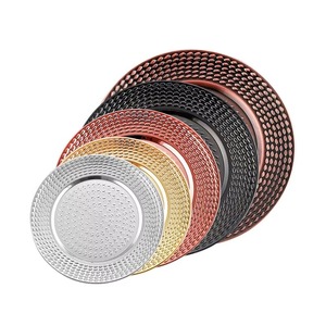 Assiettes de Présentation en Métal Massif Écologiques de Qualité Supérieure, Design Moderne, Couleurs/Tailles Personnalisables, Idéales pour Déjeuner, Aliments et Fruits – Vente Flash - Product Image 2