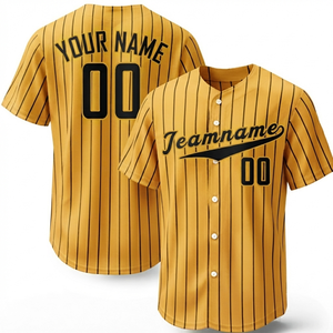 Camisetas de Béisbol Personalizadas al por Mayor para Hombre, Uniformes de Béisbol para Adultos, Impresión Personalizada, Transpirables, 100% Poliéster, Manga Corta - Product Image 2