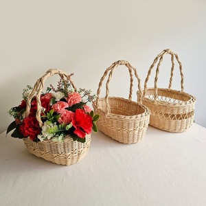 Paniers-cadeaux durables en gros au prix le plus bas, paniers en rotin pour fleurs - Product Image 6