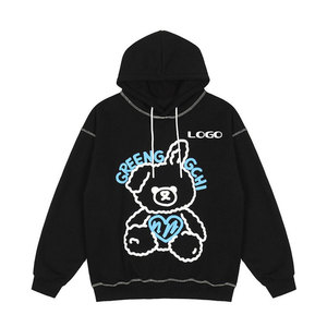 Sudaderas con Capucha para Hombre, Estilo Vintage, con Estampado Puff, Transpirables, Personalizadas, de la Mejor Calidad, al por Mayor, Muestra Gratis OEM - Product Image 2