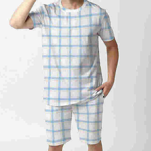 Ensemble T-shirt et short pour homme, imprimé personnalisé, respirant, délavé à l'acide, 3D, en coton oversize, style streetwear, tenue d'été deux pièces - Product Image 1