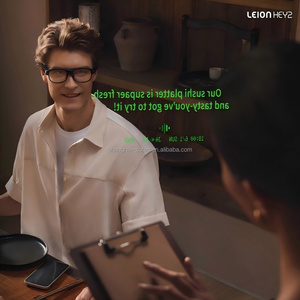 แว่นตา AI พร้อมระบบแคปชันแบบเรียลไทม์ ฮาร์ดแวร์ AR แบบ Micro-Led ความสว่าง 2500 Nits สำหรับธุรกิจ การศึกษา และนักเดินทางทั่วโลก พร้อมฟังก์ชันบันทึก - Product Image 2