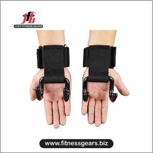 JUST FITNESS High Quality <b>Heavy</b> <b>Duty</b> Non-Slip Breathable Weightlifting Hooks (Spandex/Polyester Material) <b>Zipper</b> Closure - Product Image 4