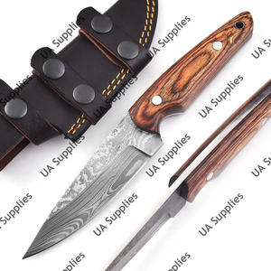 Couteau de survie professionnel à lame fixe en acier Damas forgé à la main, pour le camping, la chasse et le bushcraft, avec pointe tombante, idéal pour le dépecage (DIY) - Product Image 5