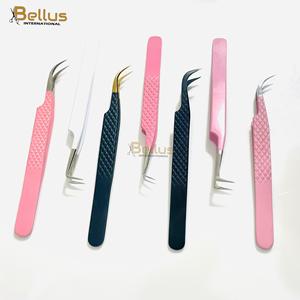 แหนบดัดขนตาโค้ง 90 องศา Bellus International Professional ทำจากสแตนเลสสตีล ปลายแหลมเรียบ สำหรับต่อขนตาอย่างแม่นยำ - Product Image 4