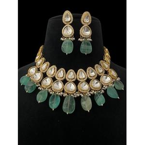 ชุดสร้อยคอพร้อมต่างหูประดับมอสซาไนต์ชุบทองคุณภาพดีเยี่ยม สวยงาม เหมาะสำหรับเป็นของขวัญงานแต่งงาน งานเลี้ยง และสะสมสำหรับผู้หญิง - Product Image 1