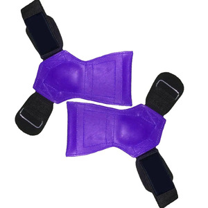 Poignées de levage en cuir durable pour la protection des paumes - Poignées réglables avec sangle de poignet pour tractions et entraînement de force - Product Image 4