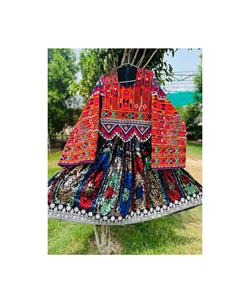 Robes Kuchi afghanes Robe kuchi vintage ethnique tribale, robes de fête Kuchi afghanes/pakistanaises à couleurs vives - Product Image 2