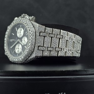 Reloj Cronógrafo Mecánico Iced Out con Correa de Acero Inoxidable, Analógico, de Lujo para Hombre, Estilo Hip Hop - Product Image 2