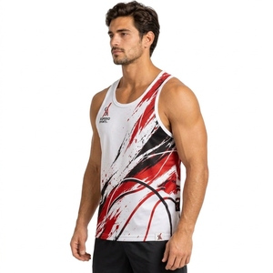 Camiseta sin mangas para hombre, personalizada, para gimnasio, entrenamiento, ligera, de tela de alto rendimiento, transpirable, que absorbe la humedad - Product Image 6