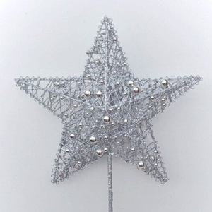 ที่แขวนเทียนรูปดาวหัวใจ ประดับมุกโลหะ ตกแต่งต้นคริสต์มาส - Product Image 4