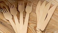 Fourchette en bois de bouleau de haute qualité 155 mm – Couverts durables pour les aires de restauration, événements et hôtellerie, idéale pour les fêtes, festivals et services de traiteur - Product Image 1