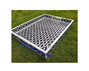 Plateau décoratif en os incrusté, design personnalisé, coloré, avec poignée, prix de gros direct usine - Product Image 1