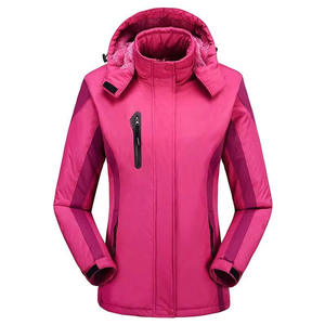 Custom Logo Embroidered Casual Canvas Men Women Winter <b>Jacket</b> <b>Fleece</b> <b>Lined</b> Waterproof Windproof Hooded Outdoor Warm Padded Blue - Product Image 6
