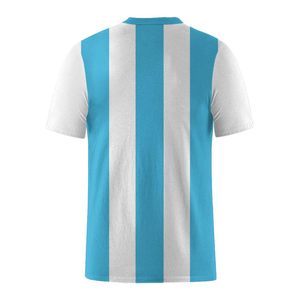 Camiseta de Fútbol de Argentina para Hombre, Manga Corta, Cuello Redondo, Transpirable, de Poliéster, Ropa Deportiva para Adultos - Product Image 5