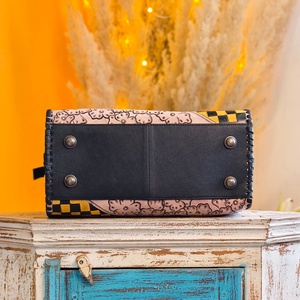 Lady Fashion Faux Leather Two-Strap ZIP Closure Travel & Daily Life <b>Handbag</b> - Product Image 3