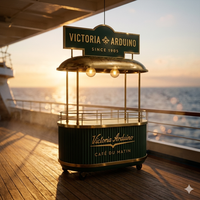 Kiosque de vente au détail personnalisé de luxe et écologique pour événements extérieurs et stands mobiles vintage