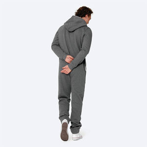 ชุดนอนวันพีซผ้าฟลานเนลแบบมีฮู้ดสำหรับผู้ชาย นุ่มสบาย เหมาะสำหรับฤดูหนาว ชุดนอนแบบเต็มตัวสำหรับผู้ใหญ่ ขายส่งเสื้อผ้าสำหรับใส่ในบ้าน - Product Image 5