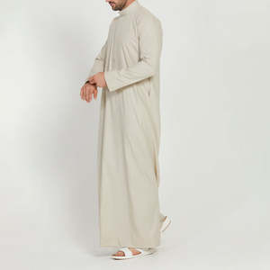 Túnicas para Hombre en Oferta, Material de Algodón y Lino, Mangas Largas, Estilo Casual Musulmán Islámico Dubai, Túnicas Transpirables para Hombre - Product Image 2