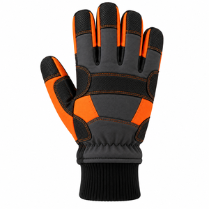 Gants de travail en cuir résistants pour la soudure, protection thermique, gants de sécurité renforcés, OEM - Product Image 1