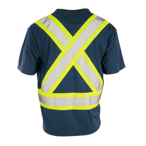 Chaleco de Seguridad Reflectante de Alta Visibilidad para Hombre, Ropa de Trabajo Profesional, Resistente, para Exteriores, Camiseta Ligera Antiarrugas de Primera Calidad - Product Image 5