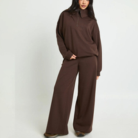 Ensemble de survêtement d'hiver pour femmes, color block, imprimé délavé à l'acide, vente en gros, OEM