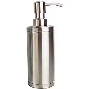 Elegant Home Metal <b>Soap</b> Dispenser Bottle With Refillable Pump Liquid <b>Soap</b> <b>Holder</b> Stylish Bathroom Decor Accent - Product Image 1