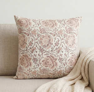 Funda de Almohada Decorativa con Estampado Floral de Estilo Moderno, Tamaño Personalizado, Funda de Cojín Decorativa para Sofá y Cama, Hecha a Mano en India - Product Image 1