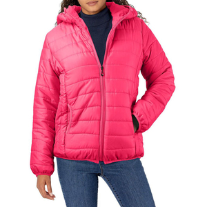 <b>Women's</b> Hooded Insulated Winter <b>Puffer</b> <b>Jacket</b> Quilted Cotton Filled Raw Processing <b>Waterproof</b> Eco-Friendly Regular Length - Product Image 3