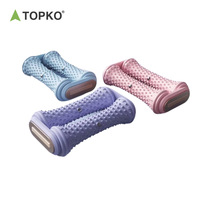 Rouleau de massage pour les pieds TOPKO de haute qualité, double bâton pour hommes et femmes, massage corporel, rouleau de massage pour les pieds