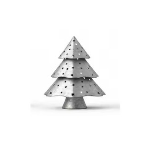 Elegant Metal <b>Christmas</b> <b>Tree</b> <b>Table</b> Top Centerpiece Decorative Holiday Ornament for Home and Office - Product Image 1