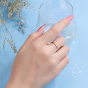 Anillo Mobius en Plata de Ley con Recubrimiento Parcial de Oro, Anillo de Banda Mobius, Anillo de Círculo Mobius, Anillo Infinito - Product Image 3