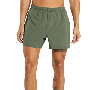 Pantalones Cortos Deportivos para Hombre, Corte Ajustado de 5 Pulgadas, Ligeros, para Entrenamiento, Gimnasio y Running, Color Verde Oliva - Product Image 1