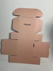 Boîtes d'expédition en carton ondulé personnalisées pour emballages cadeaux de produits roses - Product Image 1