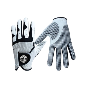 Gants de golf à marque privée pour homme, main gauche, antidérapants, paume en silicone, doigts respirants perforés, logo tissé, pour le sport - Product Image 3