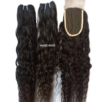 Lots en gros de mèches de cheveux indiens 100% vierges Remy, perruques et extensions, double trame machine, couleur naturelle, DIY