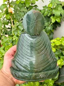 Colombian Jade Buddha <b>Statue</b> | Hand Carved Natural Jade Meditation Idol | Gemstone Buddha Home Decor | Wholesale Supplier - Product Image 6