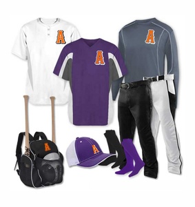 Sublimation complète personnalisée à séchage rapide Uniformes de baseball pour jeunes Pantalon en jersey de baseball en polyester respirant à manches courtes pour adultes - Product Image 1