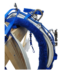 Arnés para Caballo Azul y Blanco de Enganche Rápido con Accesorios de Acero Inoxidable y Gancho Totalmente Intercambiable - Product Image 2