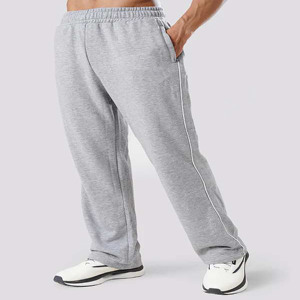 Pantalon de jogging décontracté en coton pour homme, taille élastique, idéal pour la gym, le fitness, l'entraînement sportif, le streetwear et comme pantalon de survêtement - Product Image 2