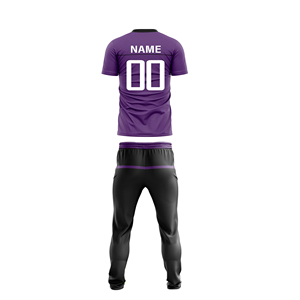 Custom Cricket Uniforms Digital Print High Quality Quick Dry Breathable 100% Polyester Short Sleeve Sports Jersey T-Shirt - Product Image 2