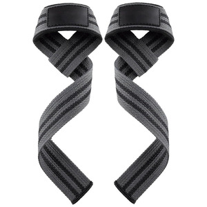 Sangles de levage en coton robustes pour hommes, pour la musculation, l'haltérophilie, les soulevés de terre, avec support rembourré pour les poignets, vente en gros - Product Image 6