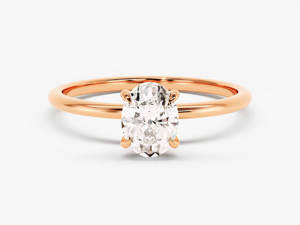 1-2 CT Oval Cut Diamond Engagement <b>Ring</b> Solid 14k 18k Gold 4-Prong Solitaire <b>Ring</b> <b>Fine</b> Jewelry Wedding Bridal <b>Ring</b> Wholesaler - Product Image 3