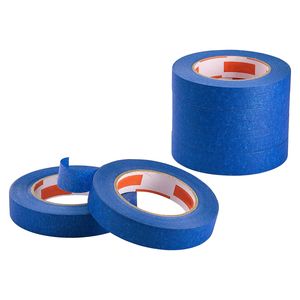 Nastro Adesivo Blu per Pittori, Larghezza 1 Pollice (0,94 x 60 Iarde), 6 Rotoli, Spessore Personalizzato, Nastro Mascherante per Bordi e Soffitti, Protezione per Pittura - Product Image 2
